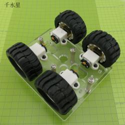 亚克力N20智能小车 N20减速电机小车底盘机器人 DIY模型微型车架