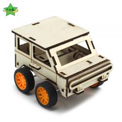 [星之河畔]惯性小车1号 diy科技小制作儿童学生手工拼装小车模型玩具材料