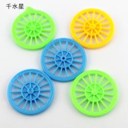 2mm孔辐条车轮 DIY手工模型玩具车配件窄型塑料小轮子小制作材料