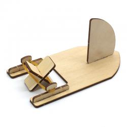 [星之河畔]简易橡皮筋小船1号diy儿童手工拼装船模stem玩具小制作
