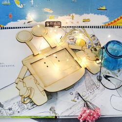 [星之河畔]木制机器人相框画框创意儿童照片架装饰框小学生礼物