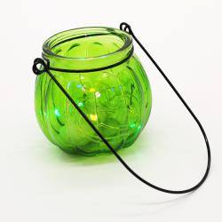 [星之河畔]可爱手提玻璃灯 儿童手工创意diy发光彩色装饰木质简约节日礼物摆件