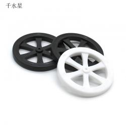 2*44mm车轮学生手工DIY自制玩具车轮模型轮子塑料车轮小制作...