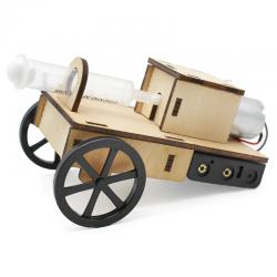空气炮模型1号 学生创客小制作小发明木质拼装材料马达玩具材料包