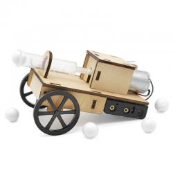 空气炮模型1号 学生创客小制作小发明木质拼装材料马达玩具材料包