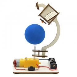 旋转轨道卫星1号  航天模型手工材料 diy创意拼装玩教具木质小摆件