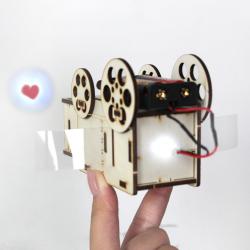 自制幻灯机1号(投影仪科教模型)