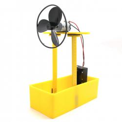 方型风能小船1号(黄色)