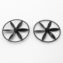 带圈六叶螺旋桨(2*60mm窄)黑色