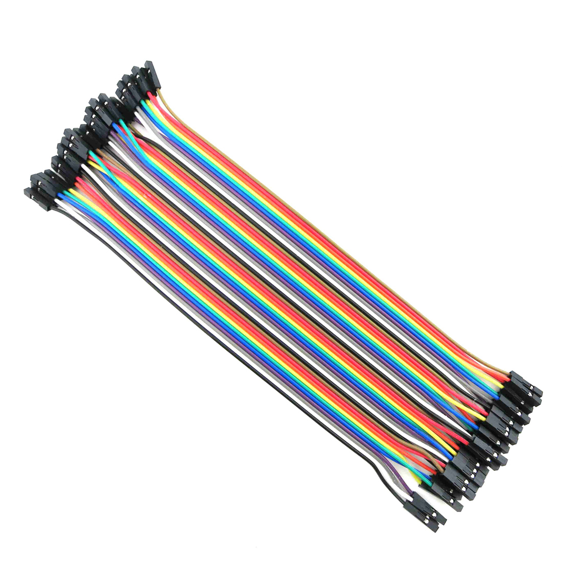40p杜邦线 公母线公对母 模型线材 单片机电子实验连接线彩色排线